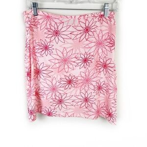 ESPRIT Y2K Skirt Floral pink mini skirt size: 9/10 (juniors)